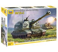 Zvezda ZV5045 500785045-1:72 2S19 MST Russ.Autopropulsor. Kit de Montaje de Modelo de plástico para Principiantes, detallado, sin barnizar