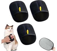 ZVFEIXIV - Guantes de depilación estática para mascotas, herramienta fácil de depilar, limpieza con un solo clic del pelo de gato y perro, adecuados para el hogar, coche y sofá, esenciales para dueños
