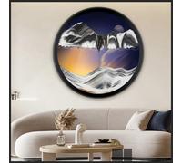ZVfsdgSDFG arte con arena, Arte c/arena en movimiento, pared de pintura giratoria 360(K,14.3IN)