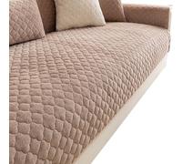 ZVfsdgSDFG Funda para sofá, 1 Pieza, Funda Lavable de Rejilla sofá 2-3 Cojines, Mascotas(Brown B,110x210cm)
