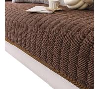 ZVfsdgSDFG Funda para sofá, Funda Antideslizante sofá c/diseño de Rejilla, Suave/Afelpada, Apta(Brown,70x210cm)
