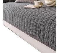 ZVfsdgSDFG Funda para sofá, Funda Antideslizante sofá c/diseño de Rejilla, Suave/Afelpada, Apta(Grey,90x90cm)