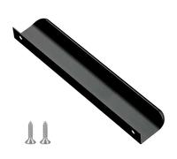 ZVfsdgSDFG tiradores para armarios, Armarios con cajones de aleación aluminio, tiradores ocultos y(Black,8 cm)