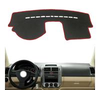 ZVFZGFGR - Alfombrilla para salpicadero de Coche, Parasol, Alfombra, poliéster, Franela y Gamuza Apto para Volkswagen Apto para VW Apto para Polo MK4 9N 9N3 2002 2003 2004 2005 2006 2007 2008