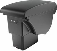 ZVFZGFGR Caja de reposabrazos de Doble Capa para Kia para Soul 2006 2007 2008 2009 2010-2017 Accesorios de Almacenamiento Central para el Interior del Coche