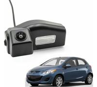 ZVFZGFGR Cámara Trasera para Coche, cámara de Marcha atrás HD Impermeable con visión Nocturna y Asistente de Aparcamiento para Mazda 2 DE 2007-2015