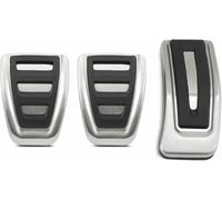 ZVFZGFGR Cubiertas para Pedales de Freno y Embrague, Pedales de Acelerador y reposapiés para Coche para VW Caddy SB 2018 2019 2020 2021 2022 2023 2024 2025