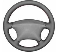 ZVFZGFGR - Fundas para Volante Cosidas para Coche, para Citroen Xsara Picasso 2003-2010 Protector de Cuero Negro Cosido para el Volante