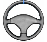 ZVFZGFGR - Fundas para Volante Cosidas para Coche, para Honda para Civic EK CTR EK3 EK4 1996-2000 Protector de Cuero Negro Cosido para el Volante