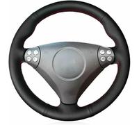 ZVFZGFGR - Fundas para Volante Cosidas para Coche, para Mercedes para Benz SLK-Class R171 2005-2008 Protector de Cuero Negro Cosido para el Volante