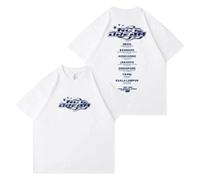 ZVKVLDE Camiseta 25tour 7DreamTheFuture Camisas Gráficas De Algodón For Hombres Y Mujeres(White b,4XL)