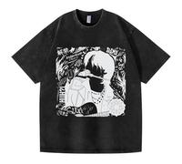 ZVKVLDE Camiseta De Algodón Lavada En Negro AgustD-2, Camisetas con Soporte, Camisas For Hombres Y Mujeres(Black-c,M)