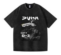 ZVKVLDE Camiseta De Algodón Lavada En Negro AgustD-2, Camisetas con Soporte, Camisas For Hombres Y Mujeres(Black-a,2XL)