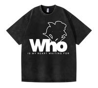 ZVKVLDE Camiseta De Algodón Negra Lavada AlbumMUSE Who Graphic Supports Men Women Tshirts(Black-d,M)