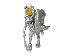 ZVLINMVAM Figura coleccionable híbrida italiana Brainrot plateada, impresa en 3D, Cocofanto Elefanto, Tralalero Tralala, Boneca Ambalabu, Tung Tung Sahur; articulaciones ajustables, estatua de