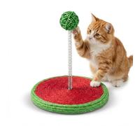 ZVLINMVAM Juguete interactivo para gatos con resorte, almohadilla de sisal 2 en 1 para gatos aburridos de interior, juguete de juego automático para gatitos, estimula el instinto de caza y alivia la