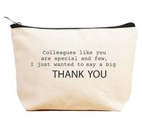 ZVMIS Colleague Boss Coworker Appreciate - Regalo de agradecimiento - Regalos de Navidad - Bolsa de maquillaje, bolsa de cosméticos, estuche de viaje, Beige, 9.5 ″ L x 7″H x 2.7″ W, 95-colleagues Like