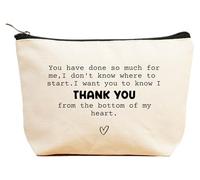 ZVMIS Colleague Boss Coworker Appreciate - Regalo de agradecimiento - Regalos de Navidad - Bolsa de maquillaje, bolsa de cosméticos, estuche de viaje, Beige, 9.5 ″ L x 7″H x 2.7″ W, 94-You Have Done