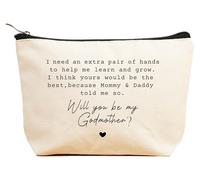 ZVMIS Regalo apreciado por madrina, madrina por primera vez, regalo de agradecimiento, regalo de propuesta de madrina, regalo de anuncio de embarazo, regalo de bautizo, regalo de Navidad, bolsa de