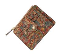 Zvn Zojne Cartera delgada para mujer, tarjetero, cartera floral vintage | Carteras pequeñas para mujer, cartera delgada marrón para licencia de conducir, tarjetas de identificación, a, Refer to