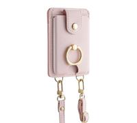 Zvn Zojne Tarjetero de bolsillo para teléfono, bolsillo para teléfono, multifuncional, impermeable, 2 ranuras para tarjetas, soporte ajustable, soporte para tarjetas de teléfono con soporte y cordón