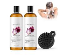 ZVORBH 2 Unidades De Champú De Cebolla, Champú AnticaíDa Para Hombre Y Mujer, Con Cepillo De Masaje, Para Calmar El Cuero Cabelludo Y Fortalecer Las RaíCes Del Cabello