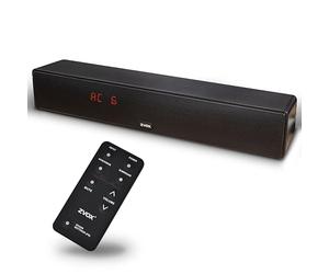ZVOX AccuVoice AV157 - Barra de sonido aclaradora de diálogo, tecnología auditiva patentada con refuerzo de voz, altavoces delgados de perfil bajo, ideal para cine en casa y televisores inteligentes