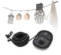 ZVRSUA 3 Metros Mini Tendedero Portátil, Tendedero Camping,Fácil de Almacenar，Cuerda Tendedero Exterior，Cuerda Reflectante，Accesorios para Vehículos Recreativos, Elementos Básicos de Viaje