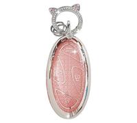 ZVRSUA Funda para Llaves de Coche con Llavero, Cubierta Funda Protectora para Llave de Coche Compatible para Hyundai Tucson NX4 Kona SX2 Grandeur GN7 Ioniq 6 Grand Prix Azera Elantra Sonata (Rosa)