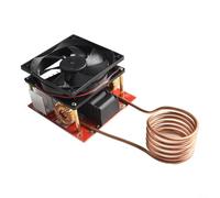 ZVS Kit de placa de calefacción por inducción 1000 W CC 24 V-36 V estación de fusión de alta frecuencia con tubo de bobina de cobre para bricolaje metal fundición acero templado recocido oro