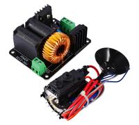 ZVS Tesla Coil Driver Board, bobina de encendido y calentador de escalera Jacob, kit de circuito eléctrico CC 12-24 V para niños, kit educativo STEM con fuente de alimentación de alto voltaje, fácil