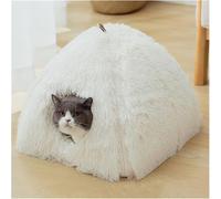 ZVUTRCUV Cat Bed Very Soft Cat House Puppy Mat Pet Sofa Recliner Dog House Kitten Basket Pet Mat House (Negro)