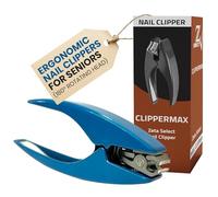 ZW Direct Cortaúñas ergonómico y resistente para hombres y mujeres | Cortauñas grandes con cabezal giratorio de 180º, azul hielo, tamaño: 12,4 x 1,5 x 4,5 cm