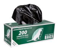 ZW USA Inc - Bolsas de basura para excrementos de perro, 1 rollo de 200 bolsas de basura para perros de grado comercial