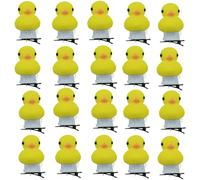 ZwaitL 1/5/10/20 pinzas para el pelo con forma de pato de dibujos animados para niñas, carnavales, tomar fotos, trenzas brillantes