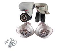 ZwaitL 1 par de maletas A08 de repuesto para maleta, ruedas giratorias, ruedas de repuesto, ruedas silenciosas, reparación de ruedas, gris claro, Height 9.8cm