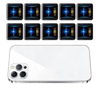 ZwaitL 10X Cuadrados de Regulación de Frecuencia Electromagnética para Teléfonos Celulares Enrutadores WiFi y Electrónica Doméstica Blindaje Potencial Pegatinas para Teléfono