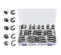 ZwaitL 110 Piezas Kits Surtidos de Abrazaderas de Cable Manguera de Acero Inoxidable Acolchada de Alambre de Metal Clip de Cable Duradero Tubo de Cojín de de Acero Inoxidable