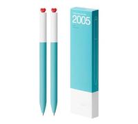 ZwaitL 2 bolígrafos neutros de gel First Love Heart de tinta estética, rotativa, 0,5 mm, suministros escolares y de oficina