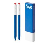 ZwaitL 2 bolígrafos neutros de gel First Love Heart de tinta estética, rotativa, 0,5 mm, suministros escolares y de oficina