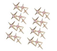 ZwaitL 8 Pares de tensores de Cintura de Estrella para Faldas de Jeans, botón Extensor de Pantalones Ajustable, no Requiere Costura, Jeans Ajustables