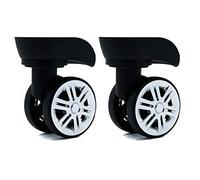 ZwaitL A09 - Maleta para maleta, ruedas de equipaje ruidosas izquierda y derecha, repuesto de maleta, Black, Total height 9.8 Wheel diameter 6cm