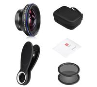 ZwaitL Accesorio compacto de metal grande para teléfonos inteligentes, aumento de cristal de 1 2 cm, ideal para manualidades, lugares pequeños, creación de contenido, smartphone, lente grande