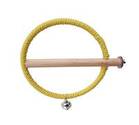 ZwaitL Bird Toys - Soporte de madera natural con cuerda de algodón, jaula de plata para cacatúas, conures, periquitos, percas de madera de pie