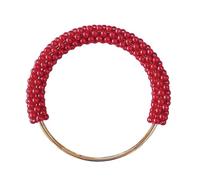 ZwaitL Bolsa redonda de repuesto con asa de perla, bolsa de ganchillo, hecha a mano, Varios colores: 6, Size: Approx. 11x12cm/4.33x4.72in