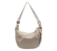 ZwaitL Bolso cruzado para mujer y hombre, bolso de media luna, con correa ajustable, multibolsillo, bolsa cruzada para mujer, Khaki, One Size