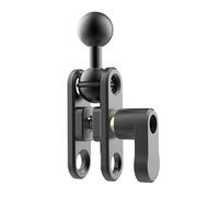 ZwaitL Brazo de extensión de aluminio de 17 mm para tabletas, transmisión en vivo, soporte de teléfono, adaptador flexible giratorio para teléfono