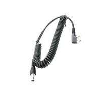 ZwaitL Cable en profesional de 2 pines a 5 pines Cable en retráctil Walkies Talkies y equipos de radio para radios Auriculares Cable de radio para actividades aire libre