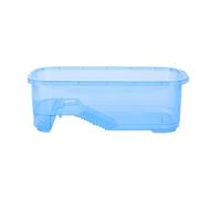 ZwaitL Caja de alimentación multifuncional para tortugas con plataforma para tomar el sol, hábitat, pequeños reptiles cangrejos de río, multicolor para plataforma de tortuga de iniciación para