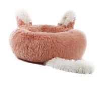 ZwaitL Cama para Mascotas de Dibujos Animados, Gatito, Cachorro, Regalo de cumpleaños para Orejas de, para Perros y Gatos, Nido cálido, Cama Relajante, Ropa de Cama pequeña